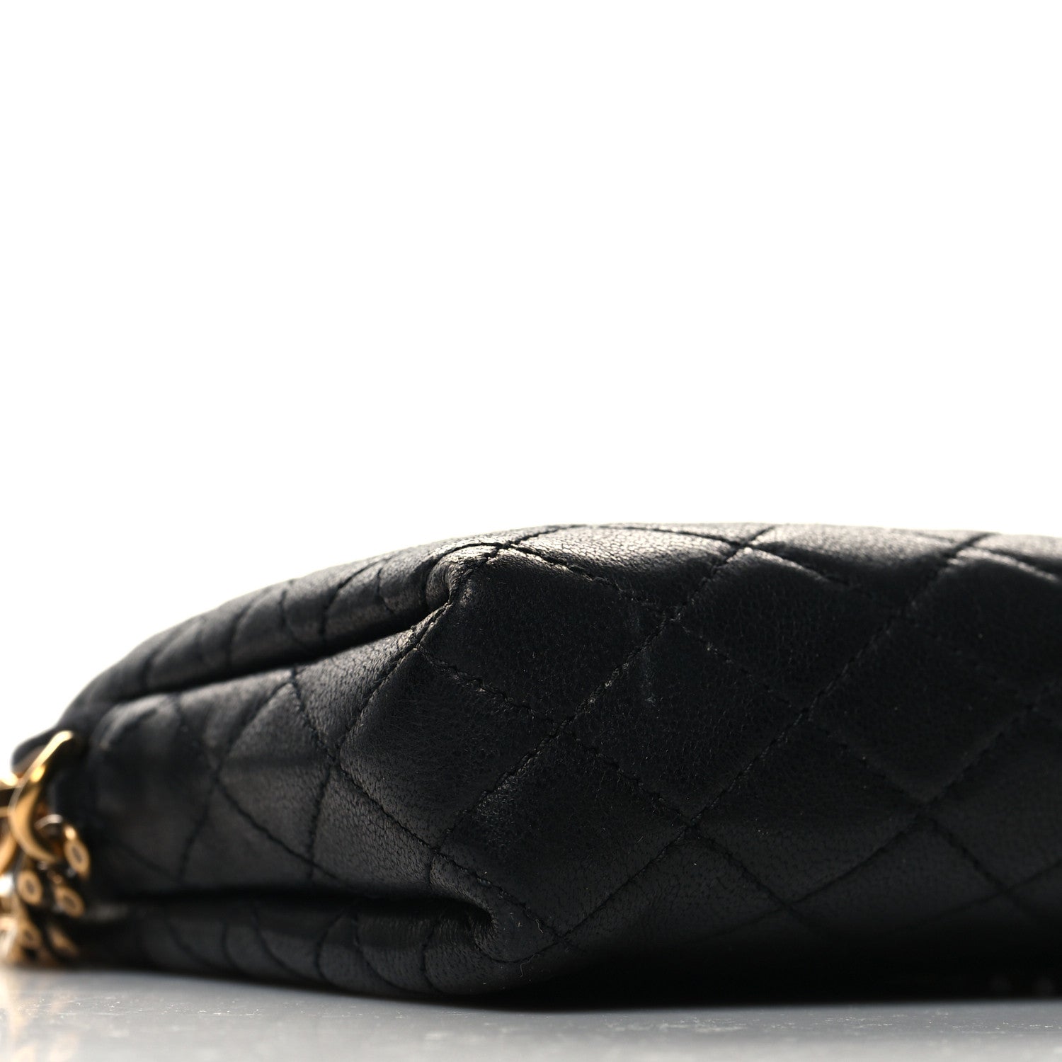 Saint Laurent Lambskin Quilted Gaby Zipped Pouch Black 9 of 13