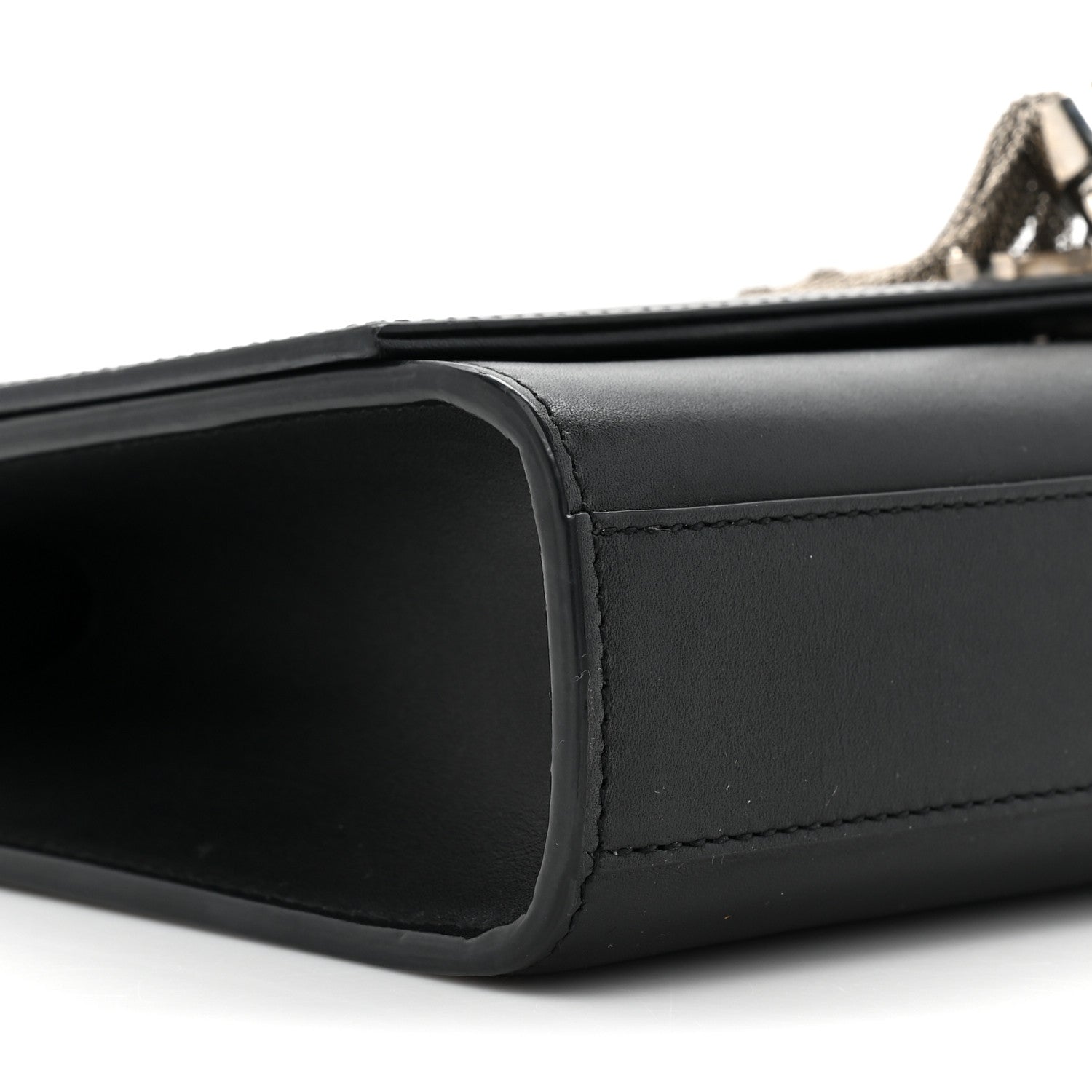 Saint Laurent Smooth Calfskin Medium Classic Monogram Kate Tassel Satchel Black 9 of 9