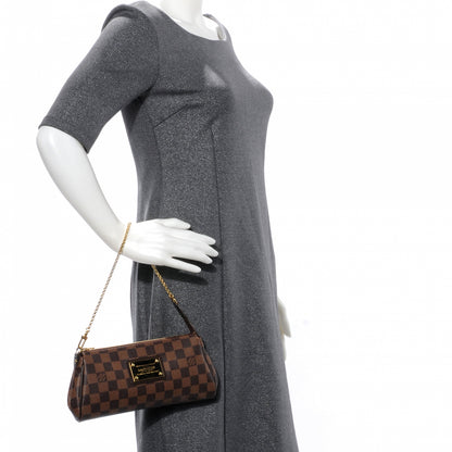 Louis Vuitton Damier Ebene Eva Clutch 2 of 10