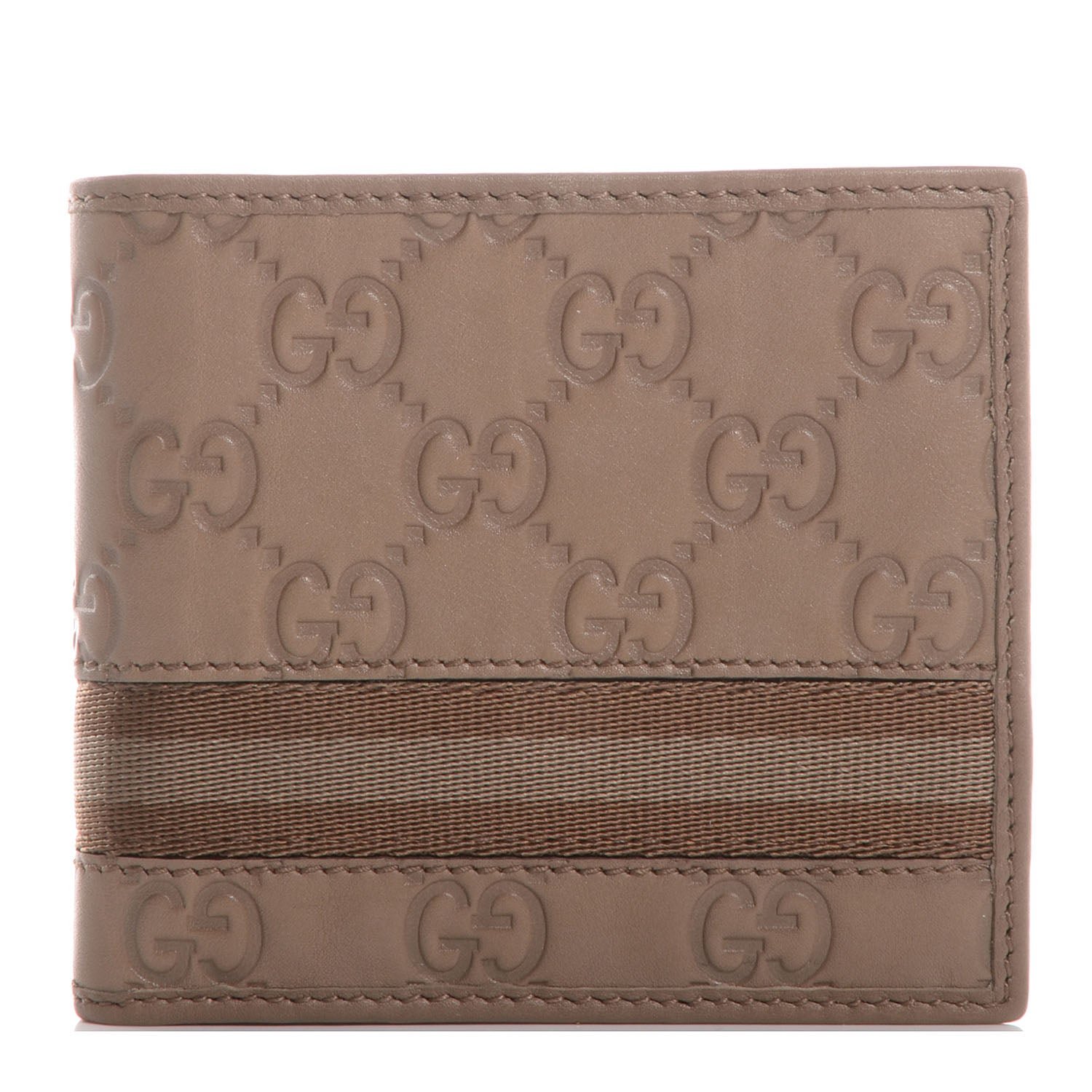 Gucci Mens Guccissima Web Bi-Fold Wallet 1 of 8