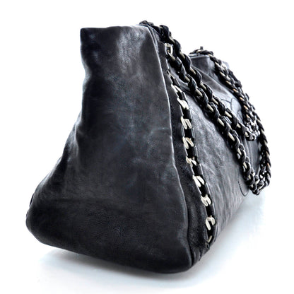 Chanel Leather Large Modern Chain Tote Black 5 of 12