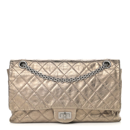 Chanel Metallic Aged Calfskin Quilted 2.55 Reissue 227 Flap Gold 1 of 14