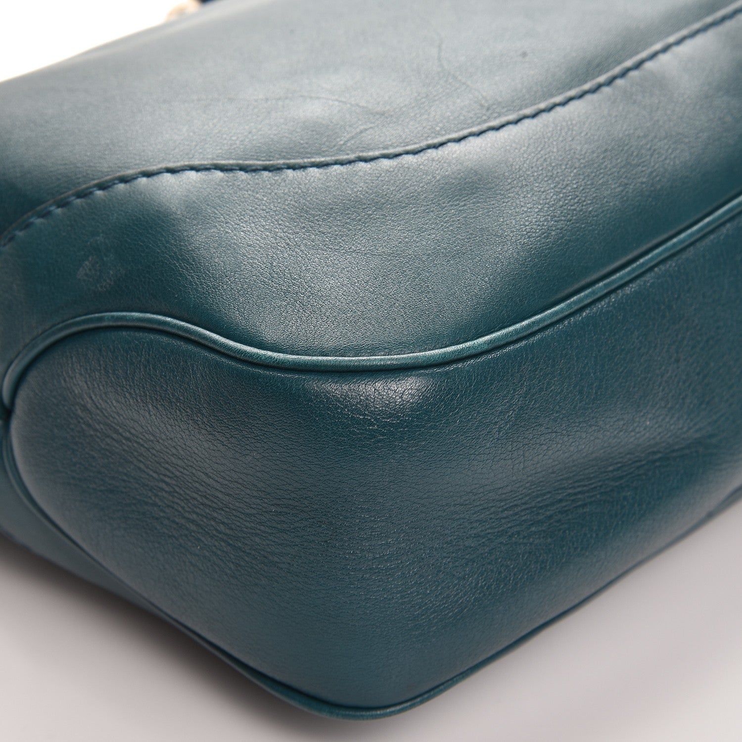 Gucci Calfskin Medium New Jackie Shoulder Bag Teal 11 of 12