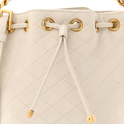 Saint Laurent Lambskin Quilted Small Emmanuelle Bucket Bag Antique Vintage 8 of 10