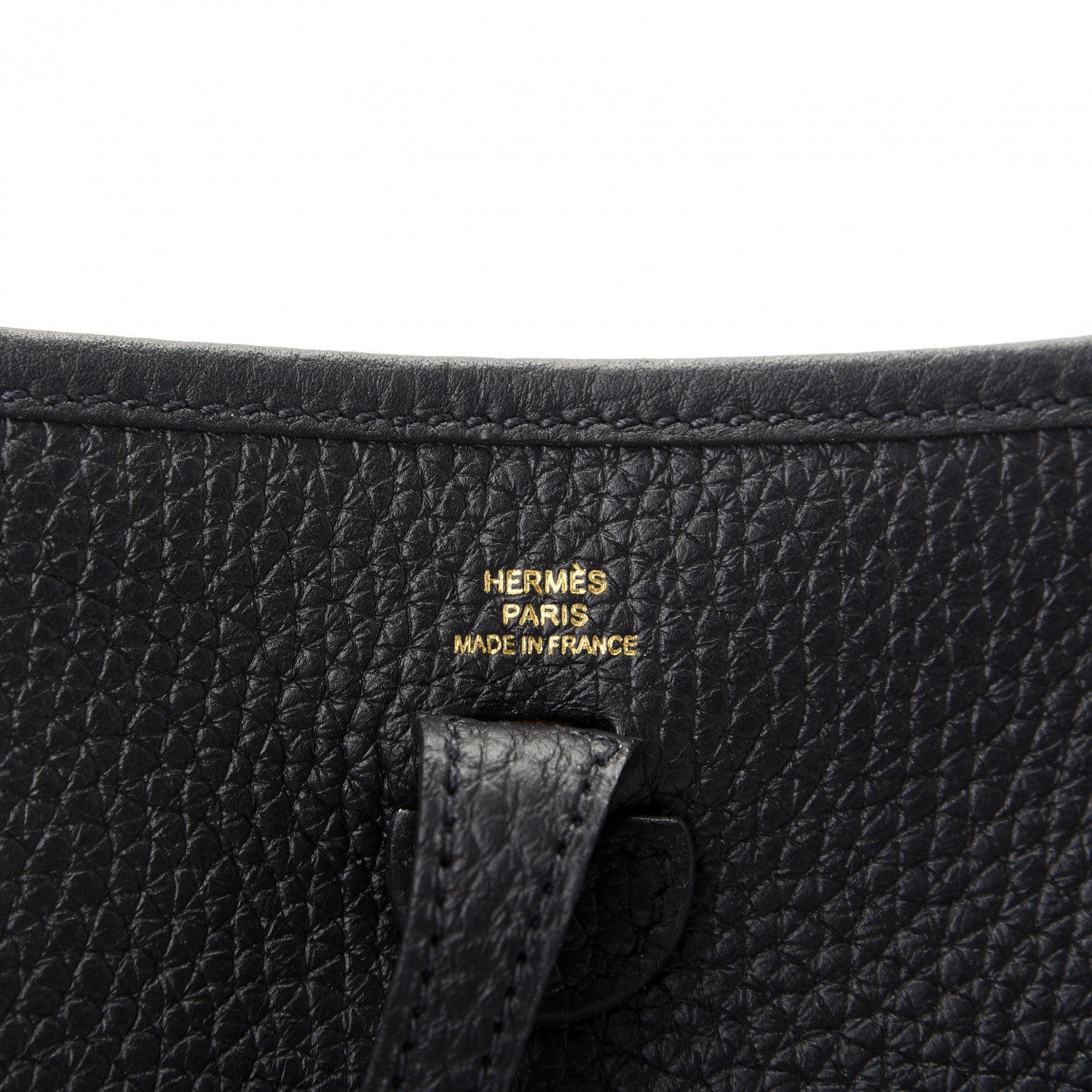 Hermes Taurillon Clemence Evelyne TPM Black 8 of 9