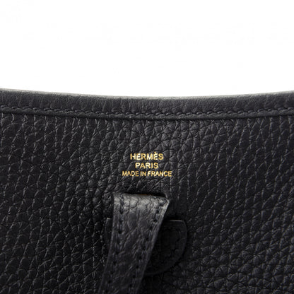 Hermes Taurillon Clemence Evelyne TPM Black 8 of 9