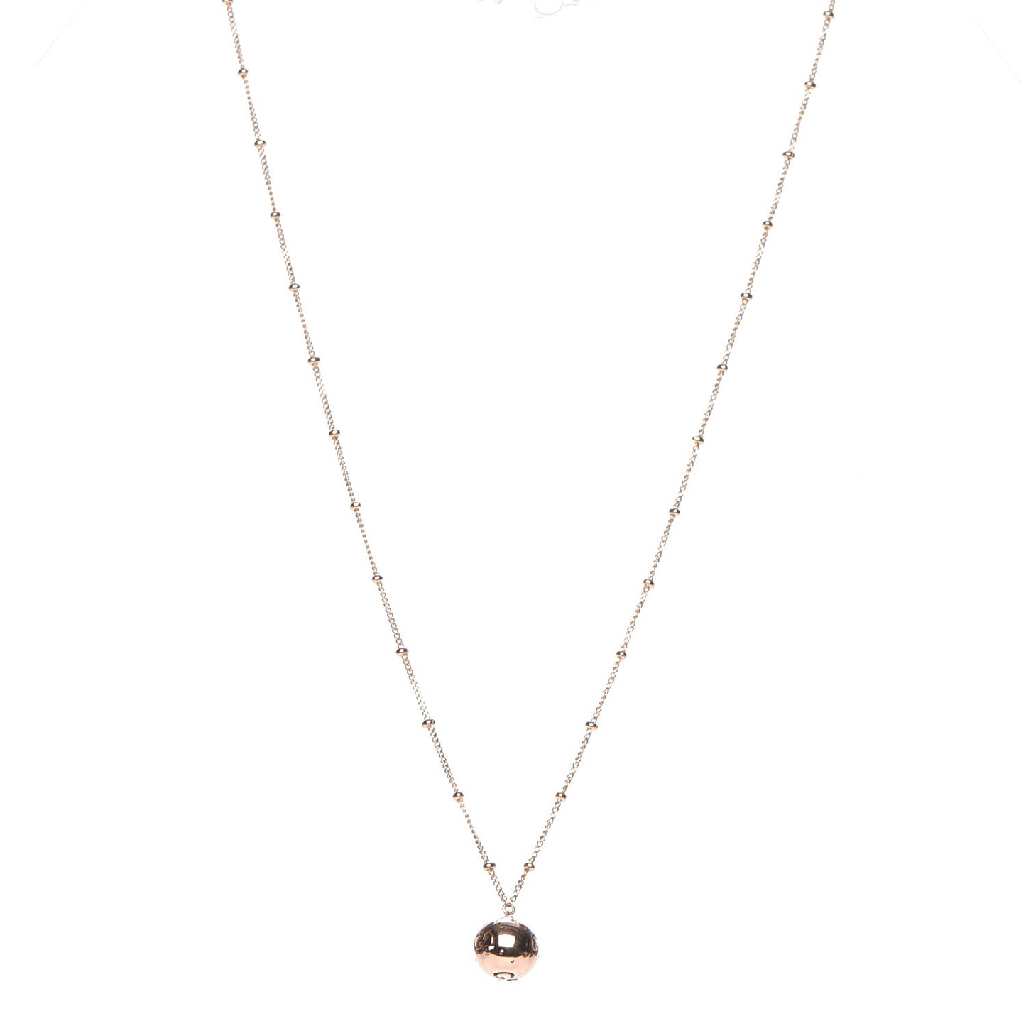 18K Rose Gold Guccissima Pedant Necklace