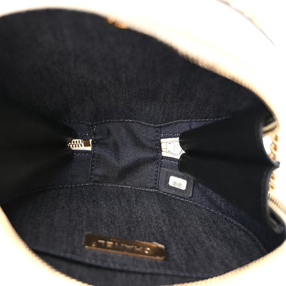 Chanel Crumpled Calfskin Cotton Small En Vogue Round Bag Black 5 of 10
