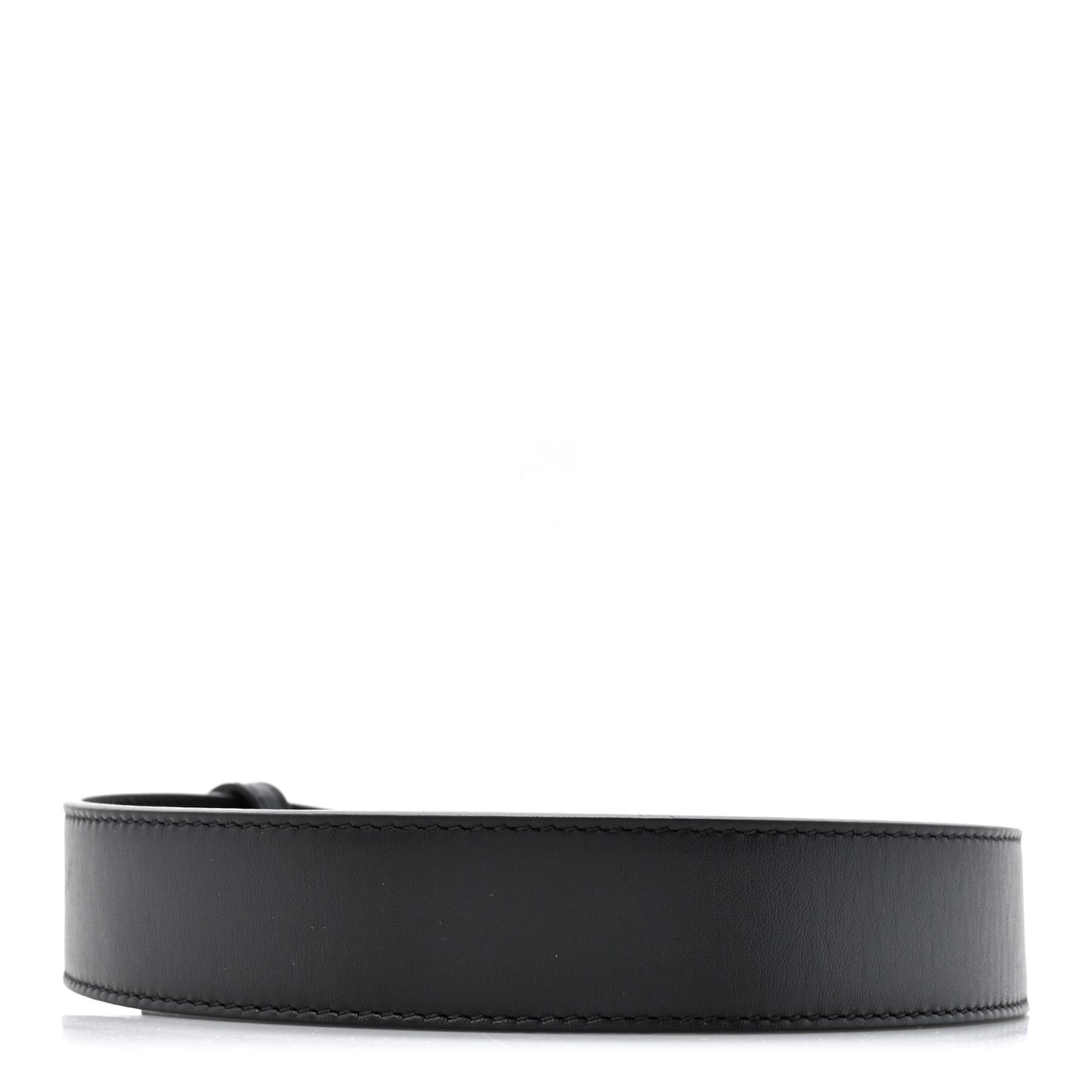 Moon Calfskin Double G 30mm Belt 80 32 Black