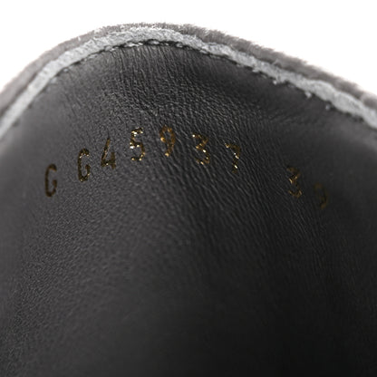 Chanel Calfskin Patent Cap Toe CC Short Boots 39 Grey Black 17 of 20