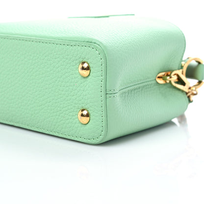 Louis Vuitton Taurillon Mini Capucines Vert Pomme 8 of 9