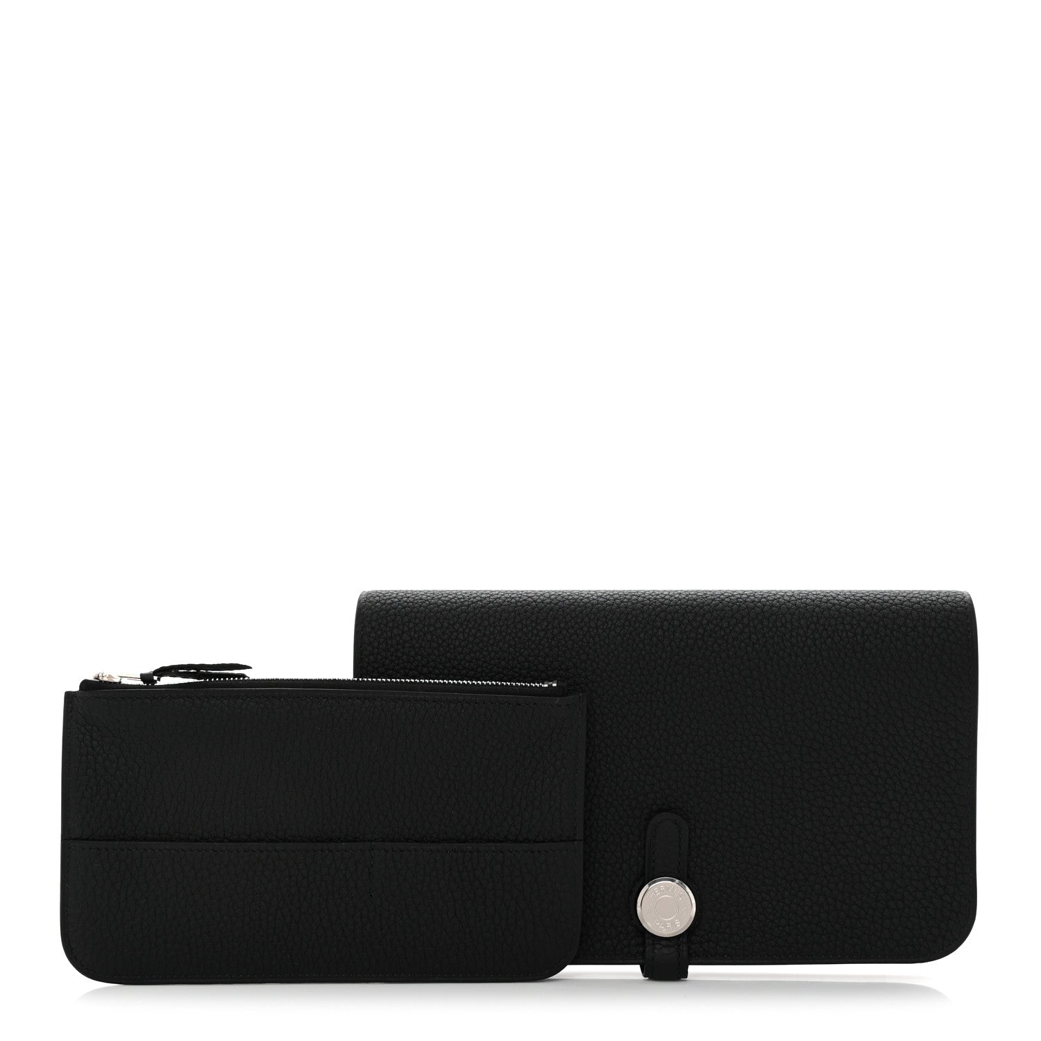 Hermes Togo Dogon Duo Wallet Black 3 of 9
