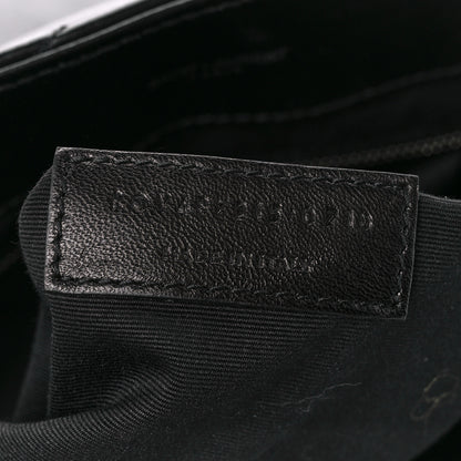 Saint Laurent Calfskin Y Quilted Monogram Large Loulou Chain Satchel Black 8 of 11