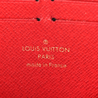 Louis Vuitton Damier Ebene Clemence Wallet Cherry 6 of 8