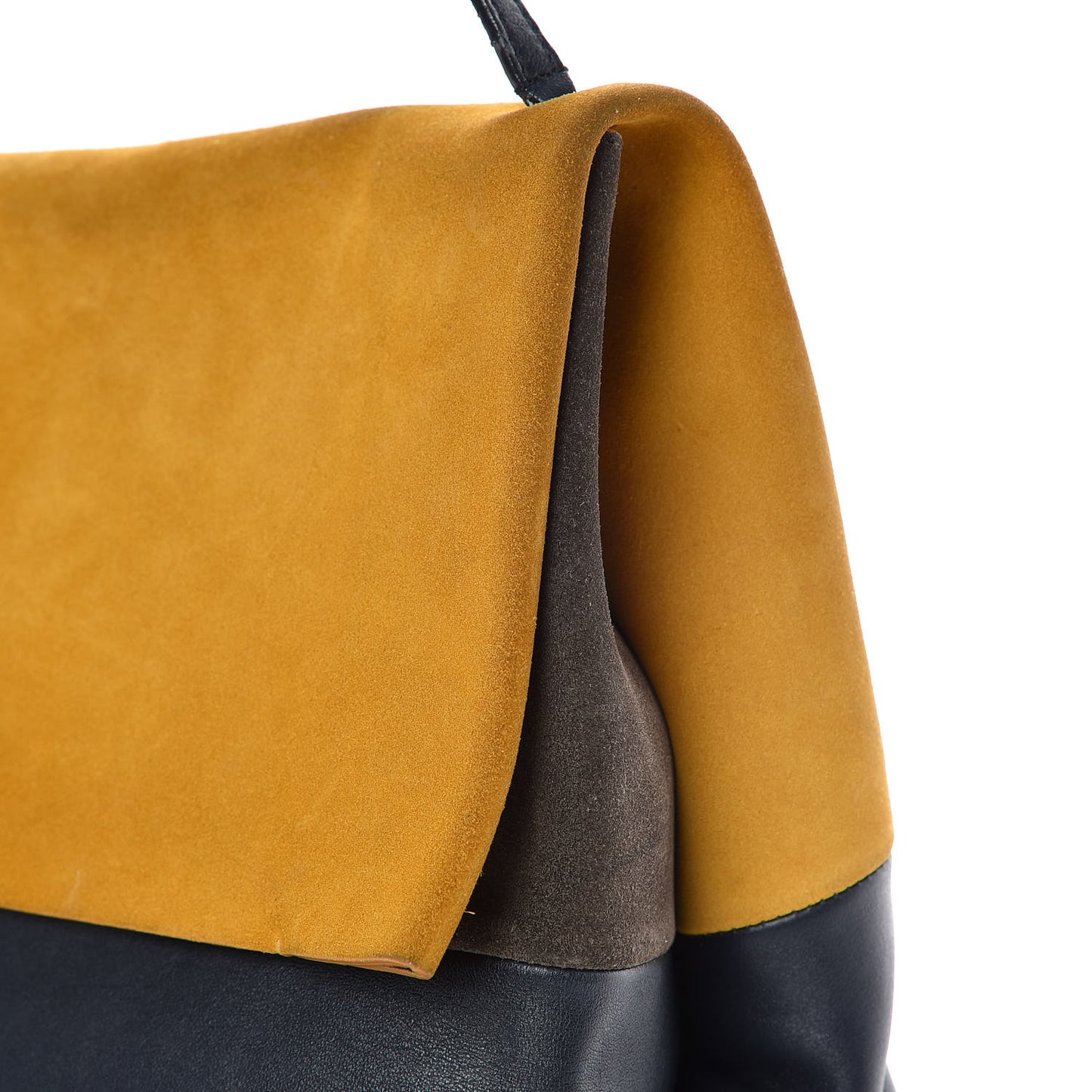 Calfskin Suede All Soft Shoulder Bag Amber