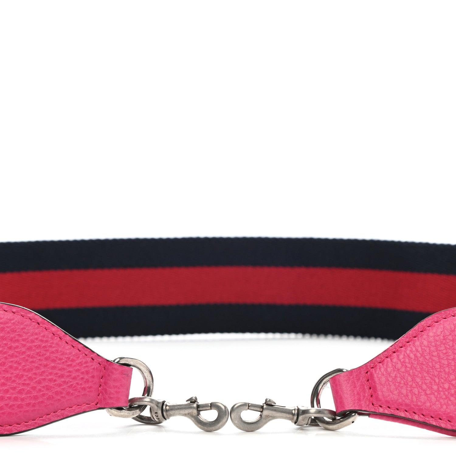 Gucci Canvas Web Shoulder Strap Navy Red Pink 4 of 4