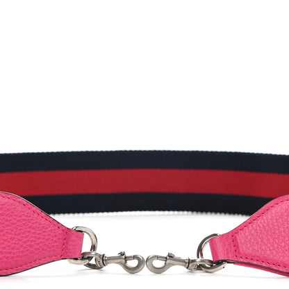 Gucci Canvas Web Shoulder Strap Navy Red Pink 4 of 4