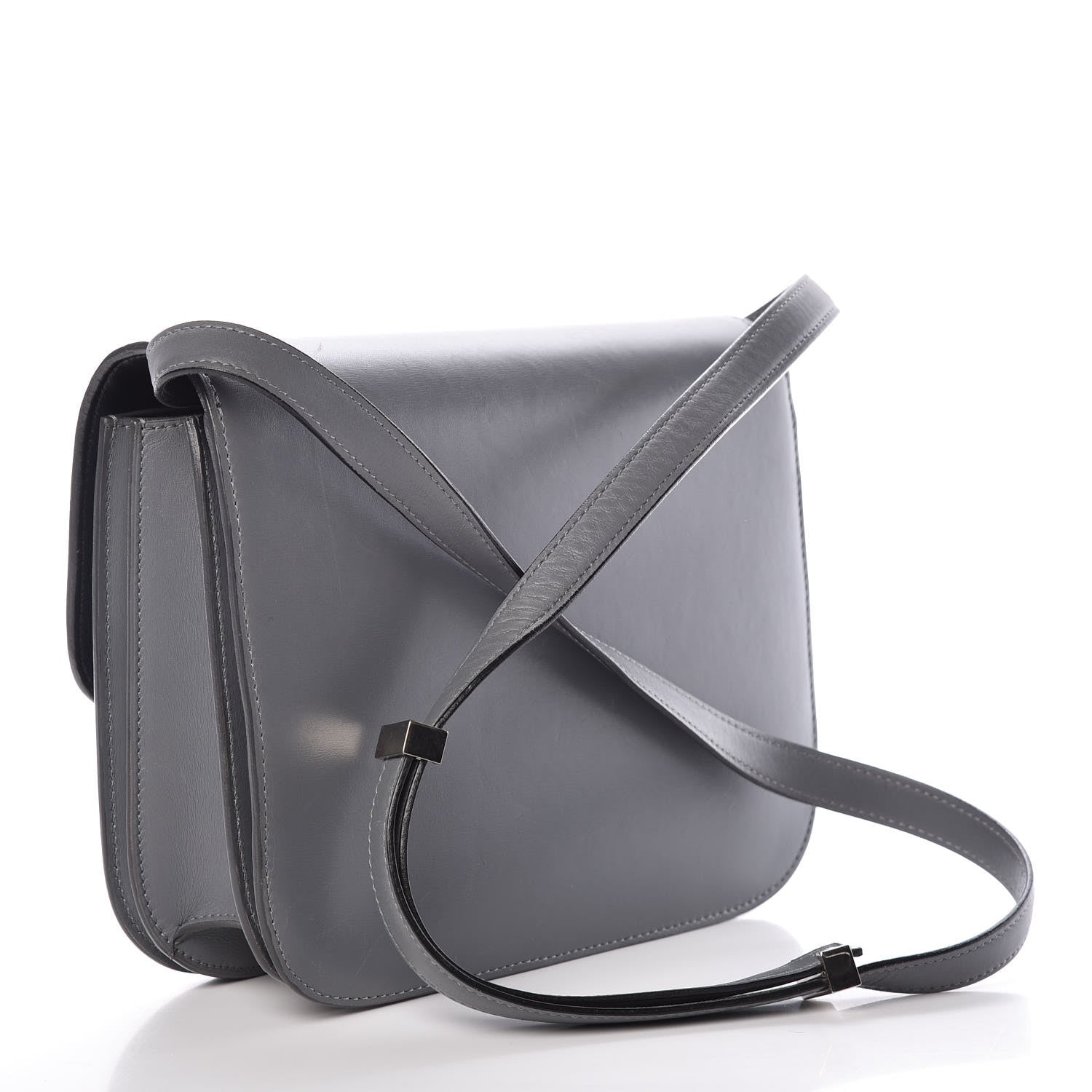 Celine Box Calfskin Medium Classic Box Flap Bag Grey 3 of 19