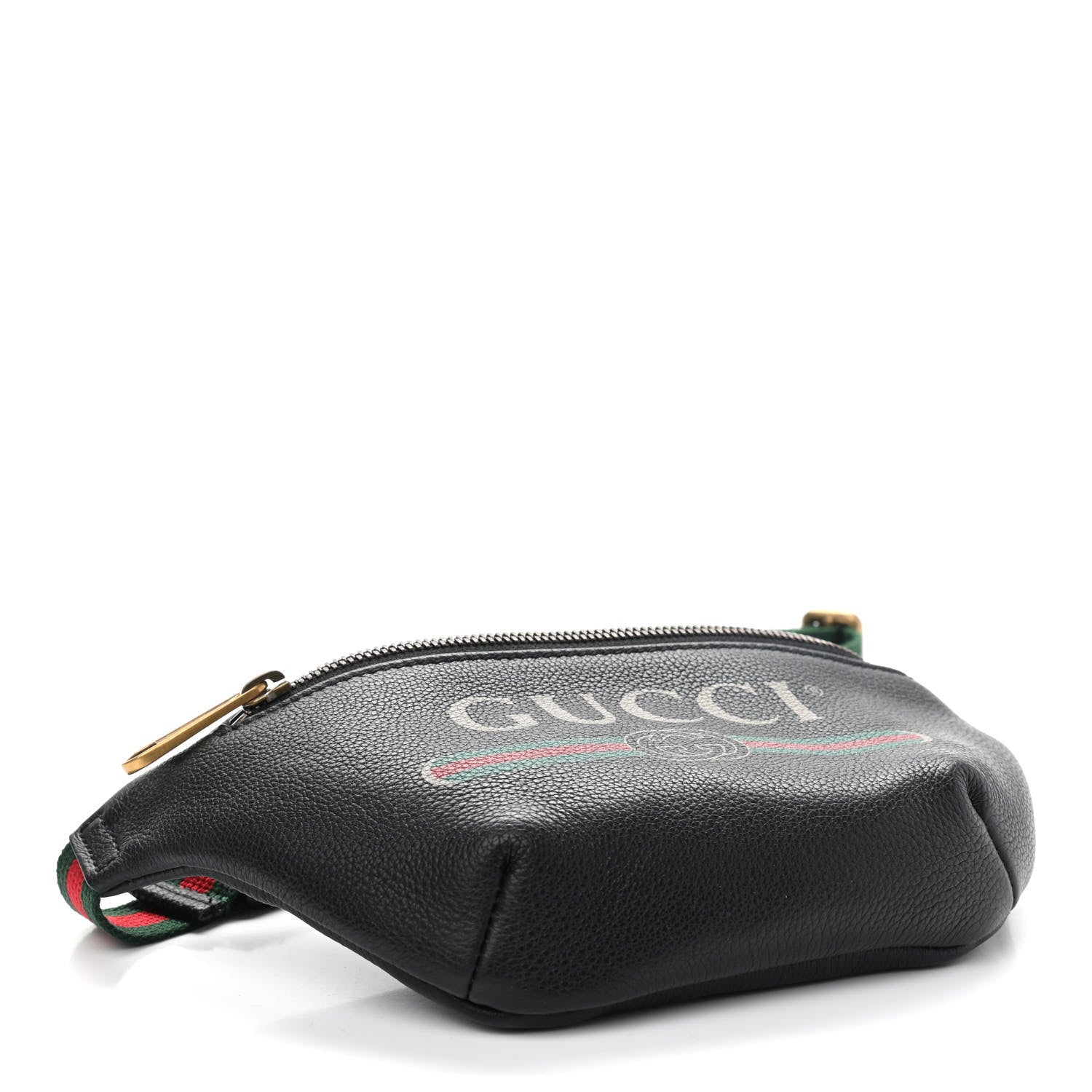 Gucci Grained Calfskin Small Logo Belt Bag Black 4 of 10