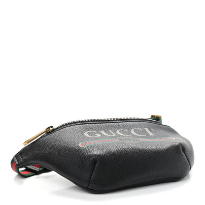 Gucci Grained Calfskin Small Logo Belt Bag Black 4 of 10