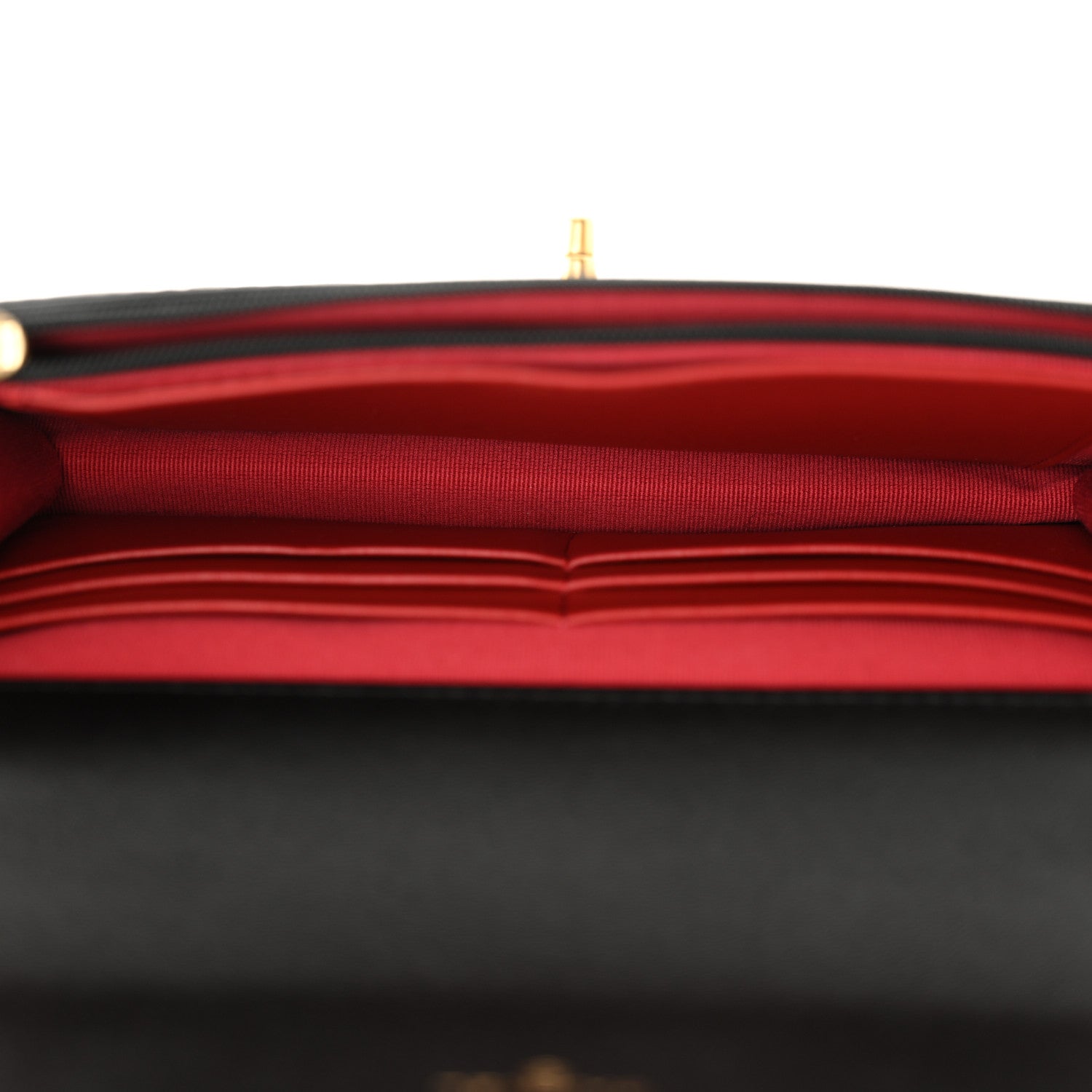 Chanel Lambskin Quilted Sweet Camellia Wallet On Chain WOC Black 5 of 11