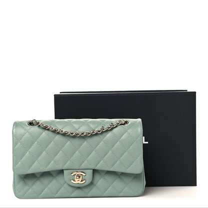Chanel Caviar Quilted Medium Double Flap Dark Green 11 of 11