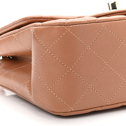 Chanel Lambskin Quilted Mini Square Flap Brown 9 of 11