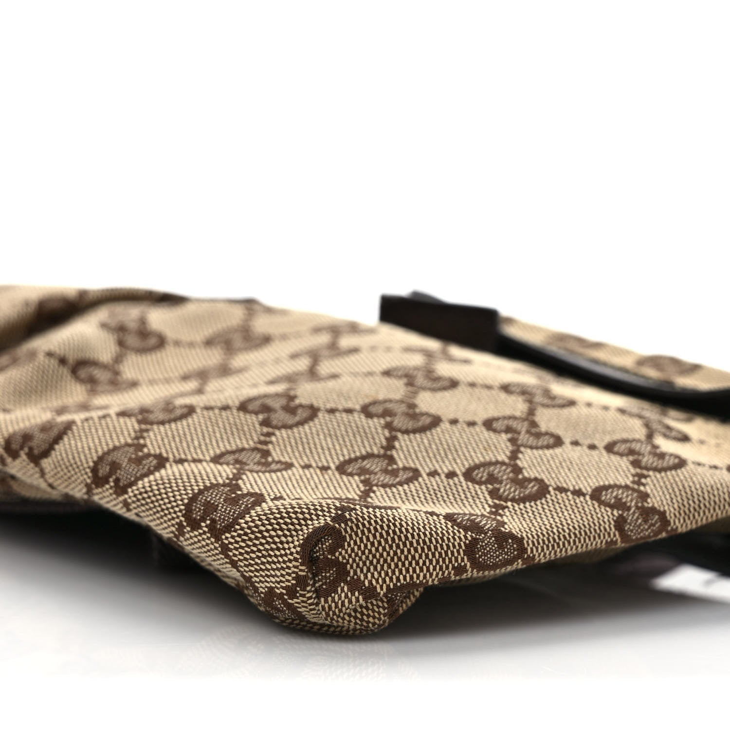 Gucci GG Monogram Double Pocket Belt Bag Dark Brown 9 of 10