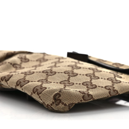 Gucci GG Monogram Double Pocket Belt Bag Dark Brown 9 of 10