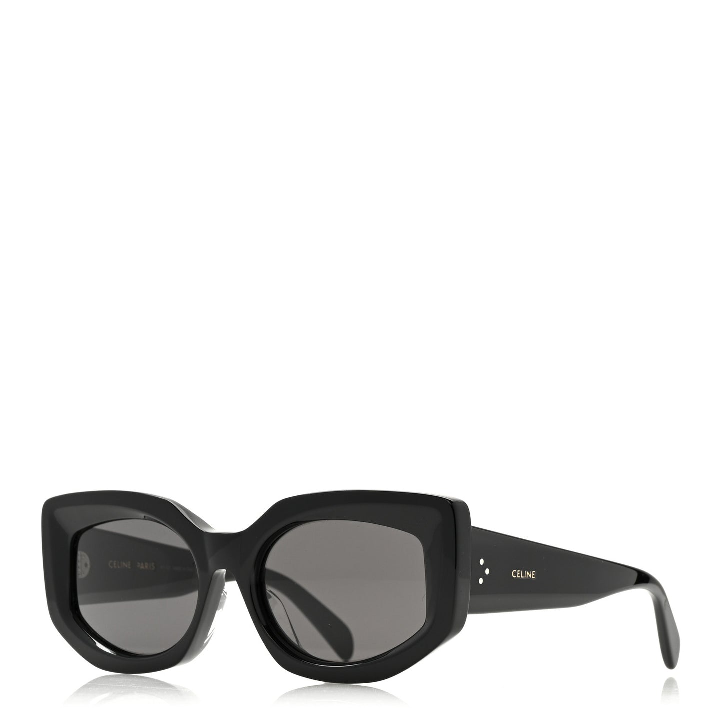 Acetate Bold 3 Dots Sunglasses CL40277F Black