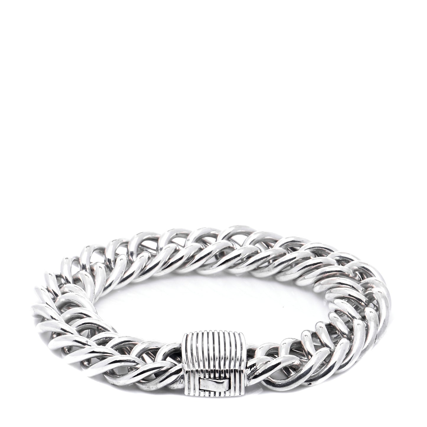 Sterling Silver 16mm Royal Cord Double Curb Chain Bracelet