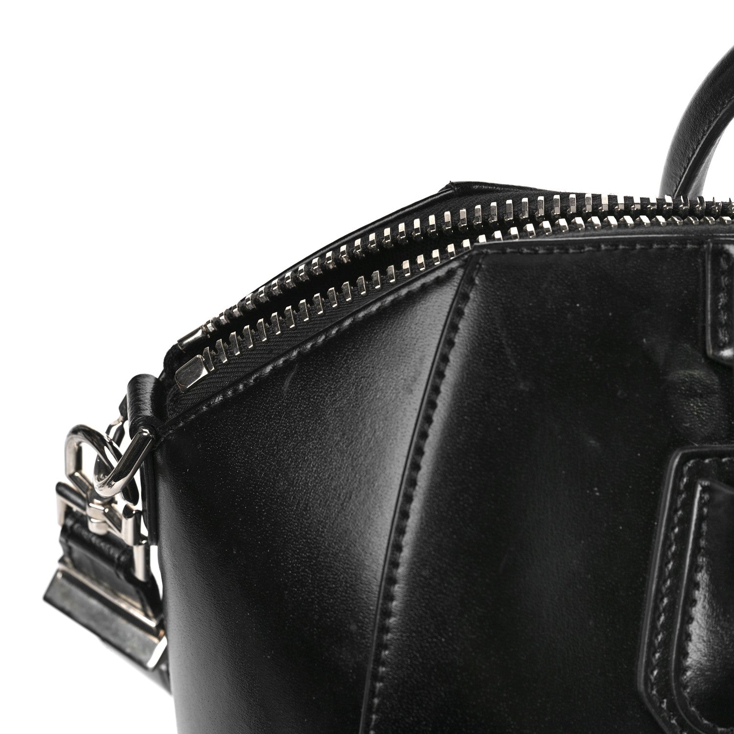 Givenchy Shiny Lord Calfskin Medium Antigona Black 10 of 11