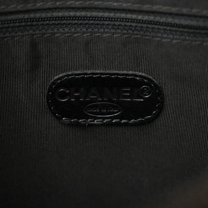 Chanel Calfskin Wild Stitch Vertical Top Handle Bag Black 6 of 14