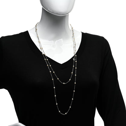 David Yurman Sterling Silver Freshwater Pearl Bead Chain Necklace 2 of 4