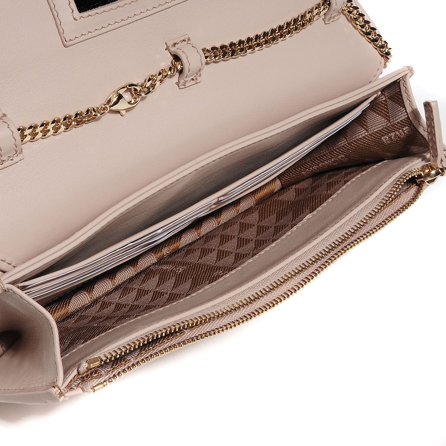 Leather PS11 Chain Wallet Blush