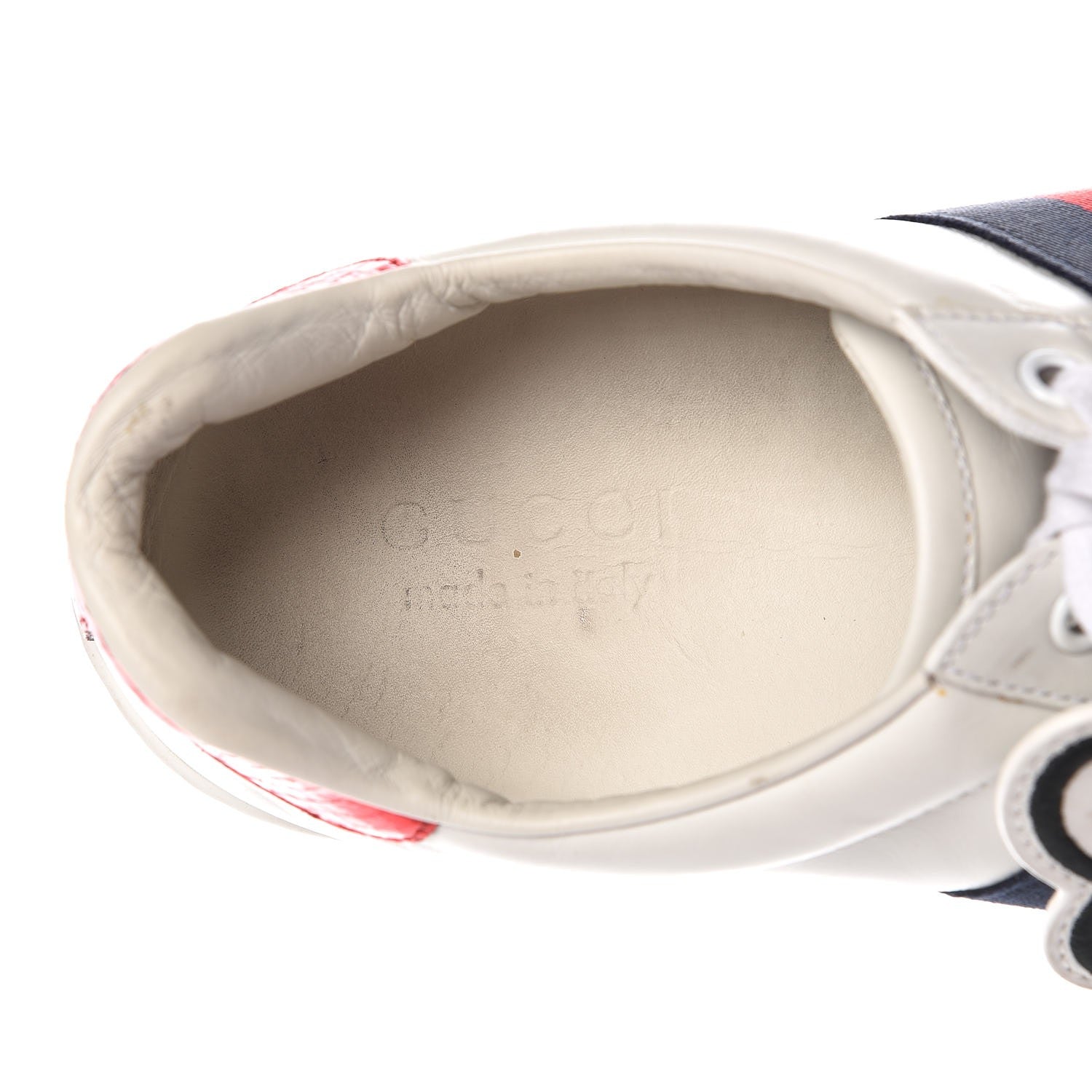 Gucci Calfskin Ayers Web UFO Dragon Embroidered Mens Ace Sneakers 7 White 10 of 17
