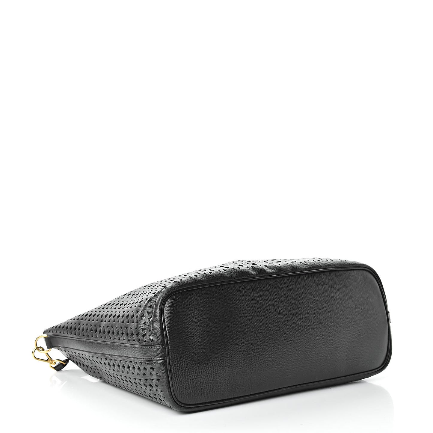 Saffiano Perforated Tote Black