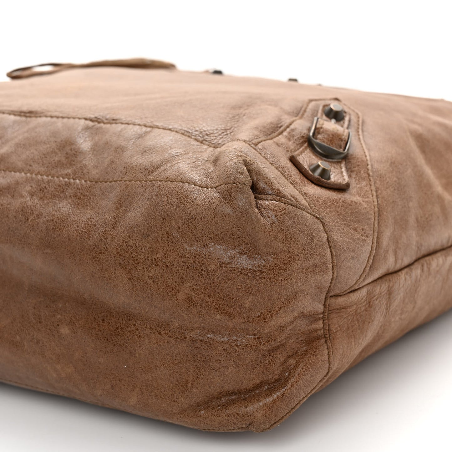 Agneau Classic Hardware Day Hobo Caramel