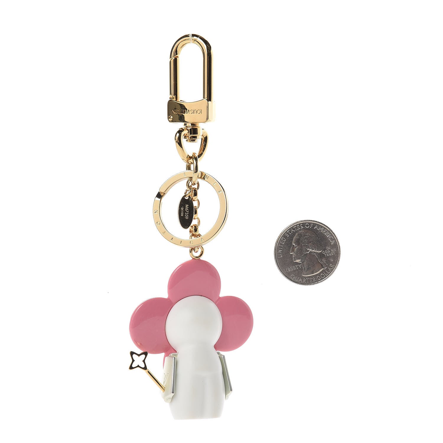 Louis Vuitton Resin Xmas Vivienne Snow Bag Charm Key Holderder 2 of 4