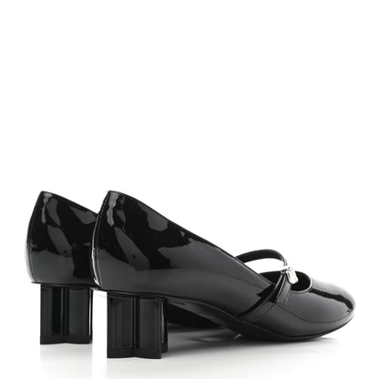 Louis Vuitton Patent Uniformes Silhouette 40mm Pumps 36.5 Black 4 of 8
