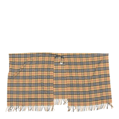 Burberry Cashmere Vintage Check Cape Scarf Antique Yellow 1 of 2