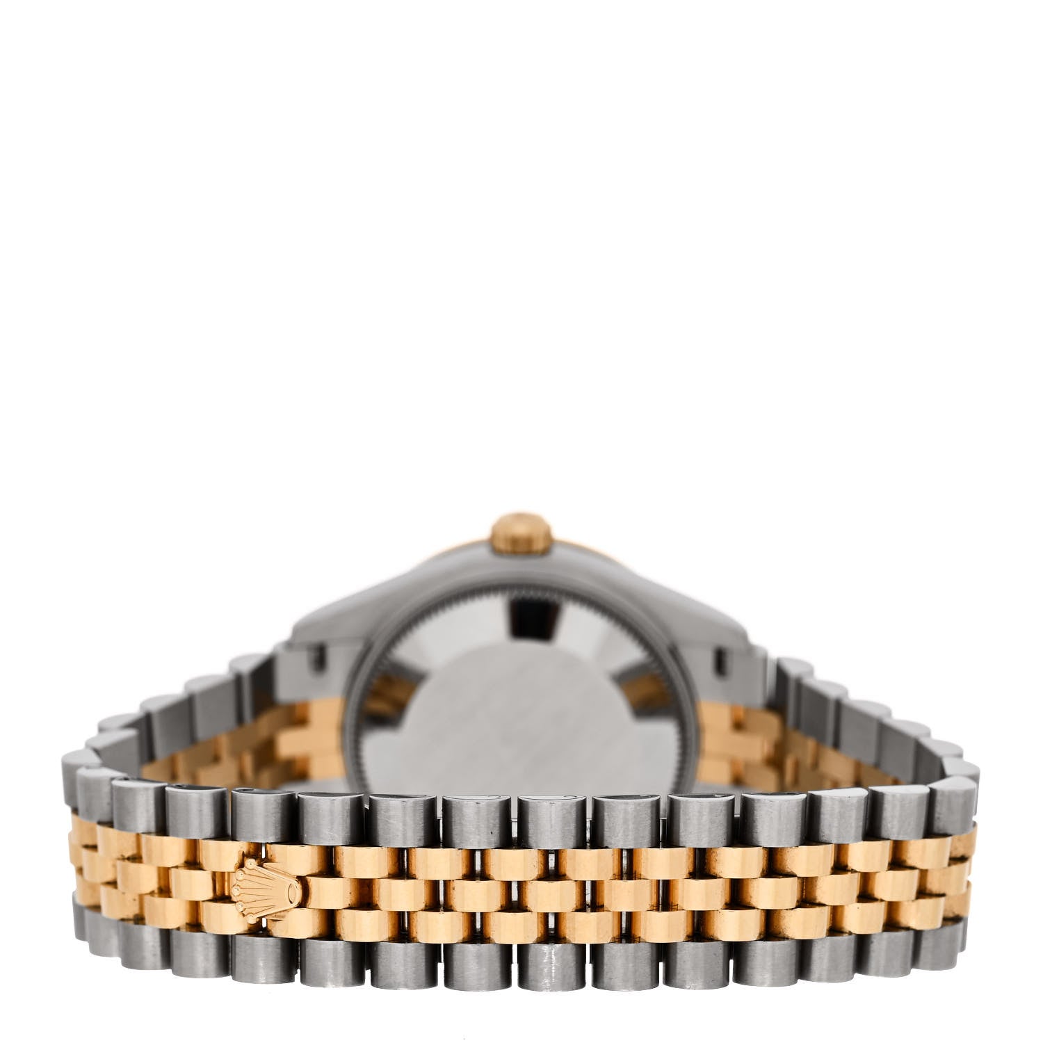 Rolex Stainless Steel 18K Yellow Gold Diamond Bezel 31mm Oyster Perpetual Datejust Watch Silver 278383RBR 3 of 5