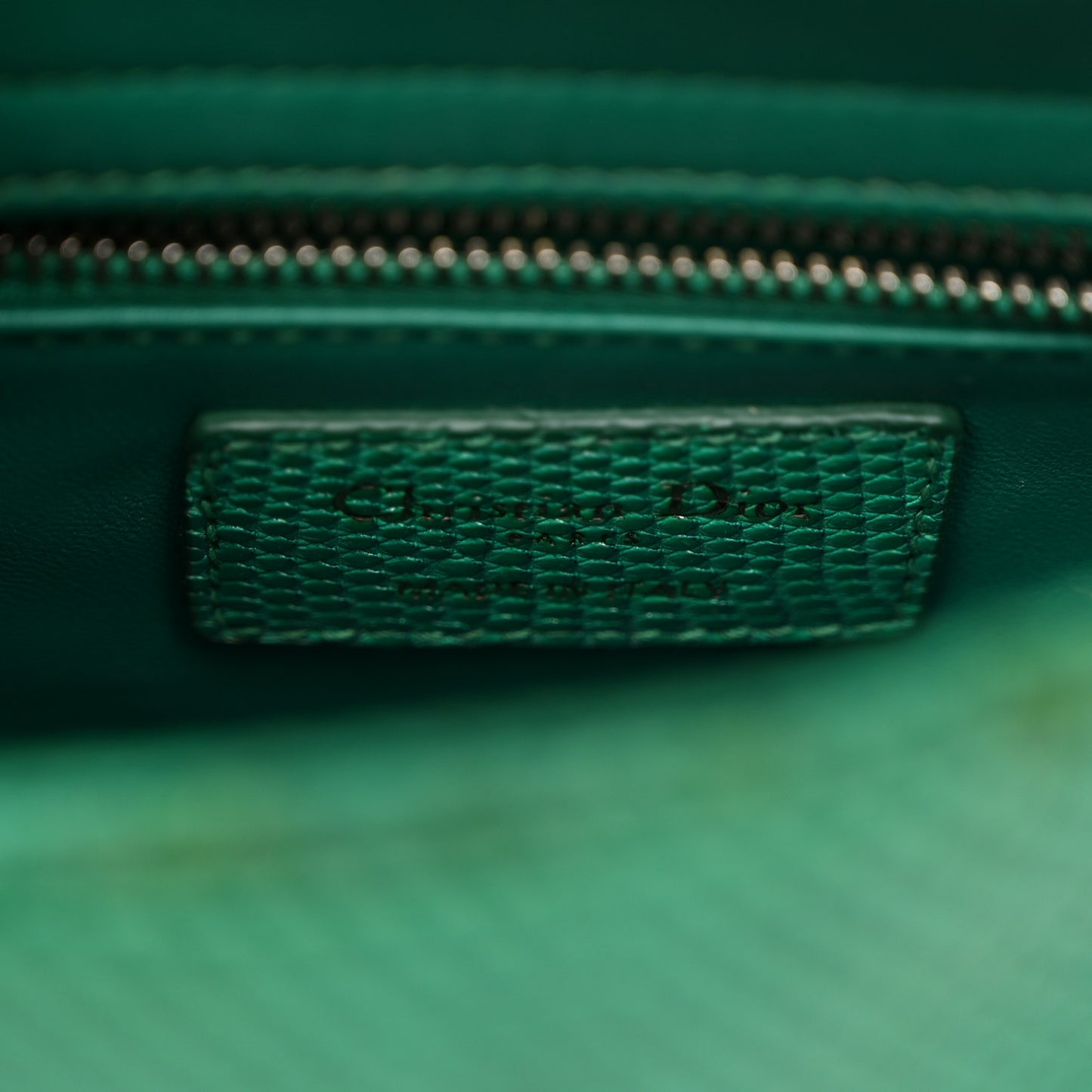 Lizard Swarovski Crystal Mini Lady Dior Green