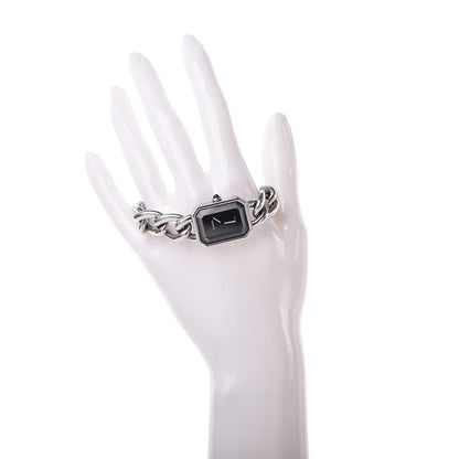 Chanel Stainless Steel 20mm Chain Premiere Quartz Watch Black L 2 of 6