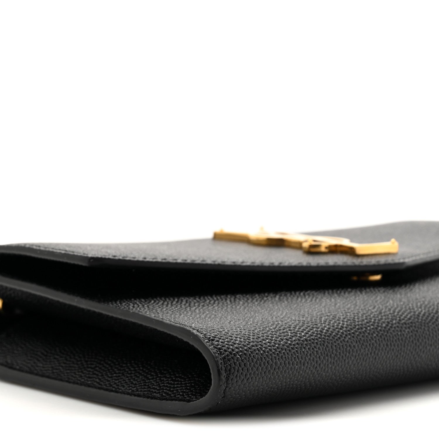 Saint Laurent Grain De Poudre Uptown Chain Wallet Black 11 of 13