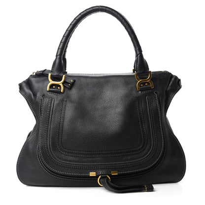 Chloe Calfskin Large Marcie Satchel Black 1 of 10