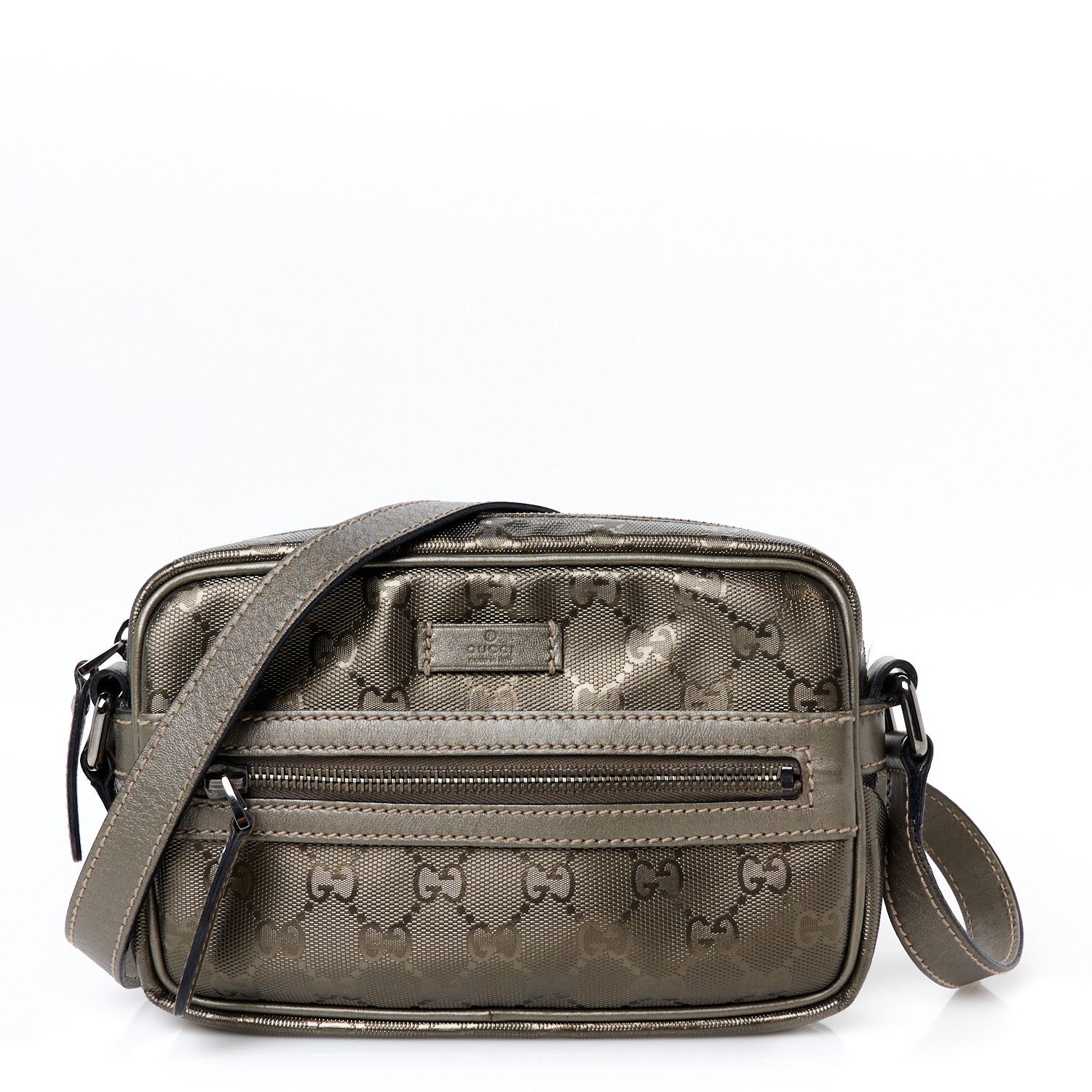 Gucci Imprime Monogram Small Shoulder Bag Silver 1 of 11