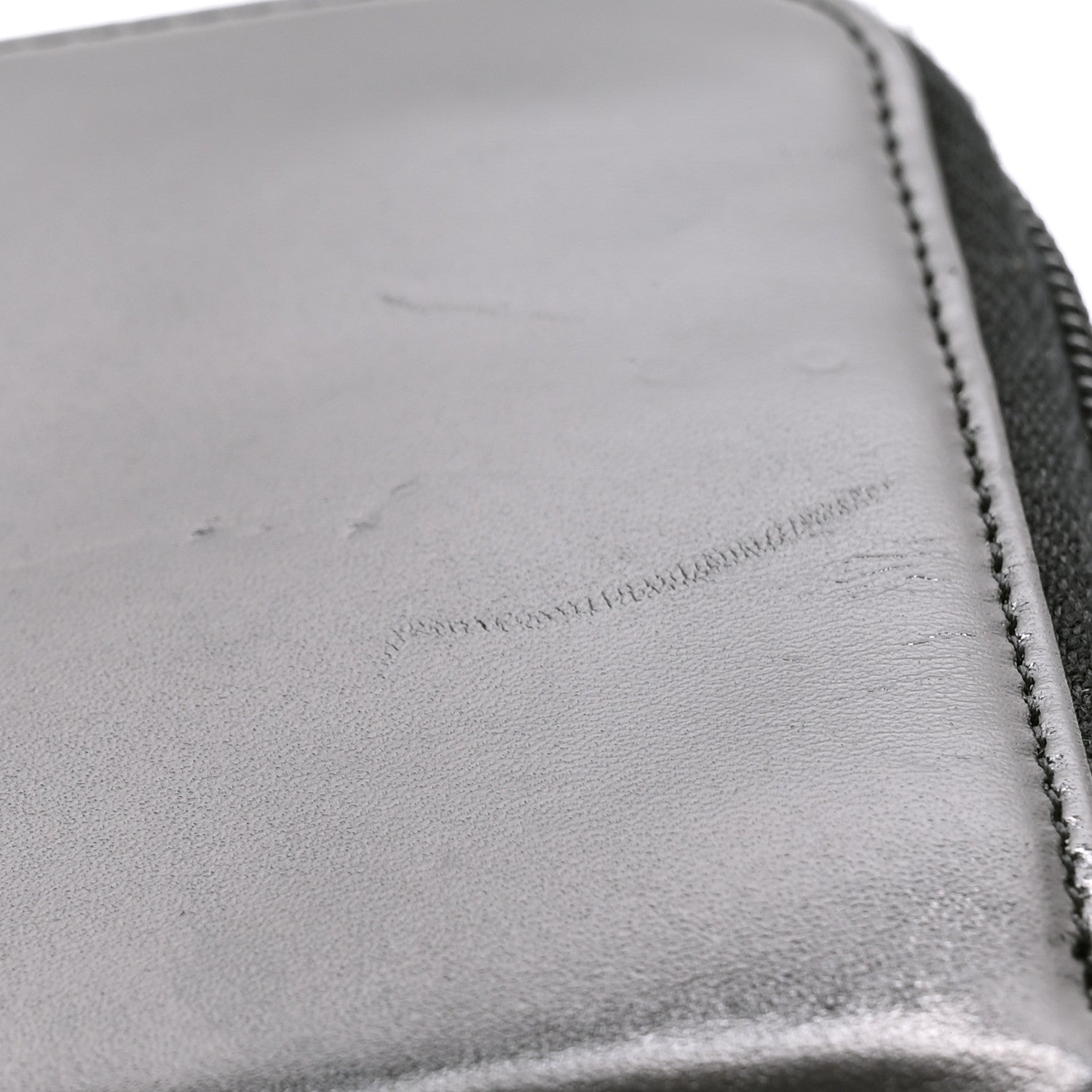 Prada Soft Calf Zip Around Wallet Black 9 of 10