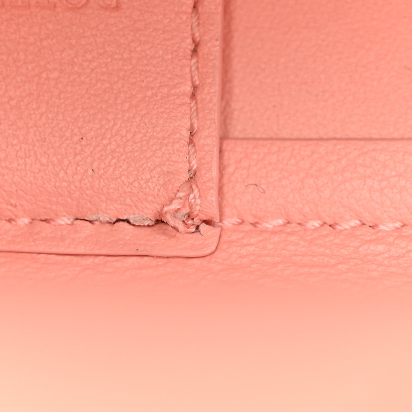 Calfskin Small The Point Triangle Bag Peachy