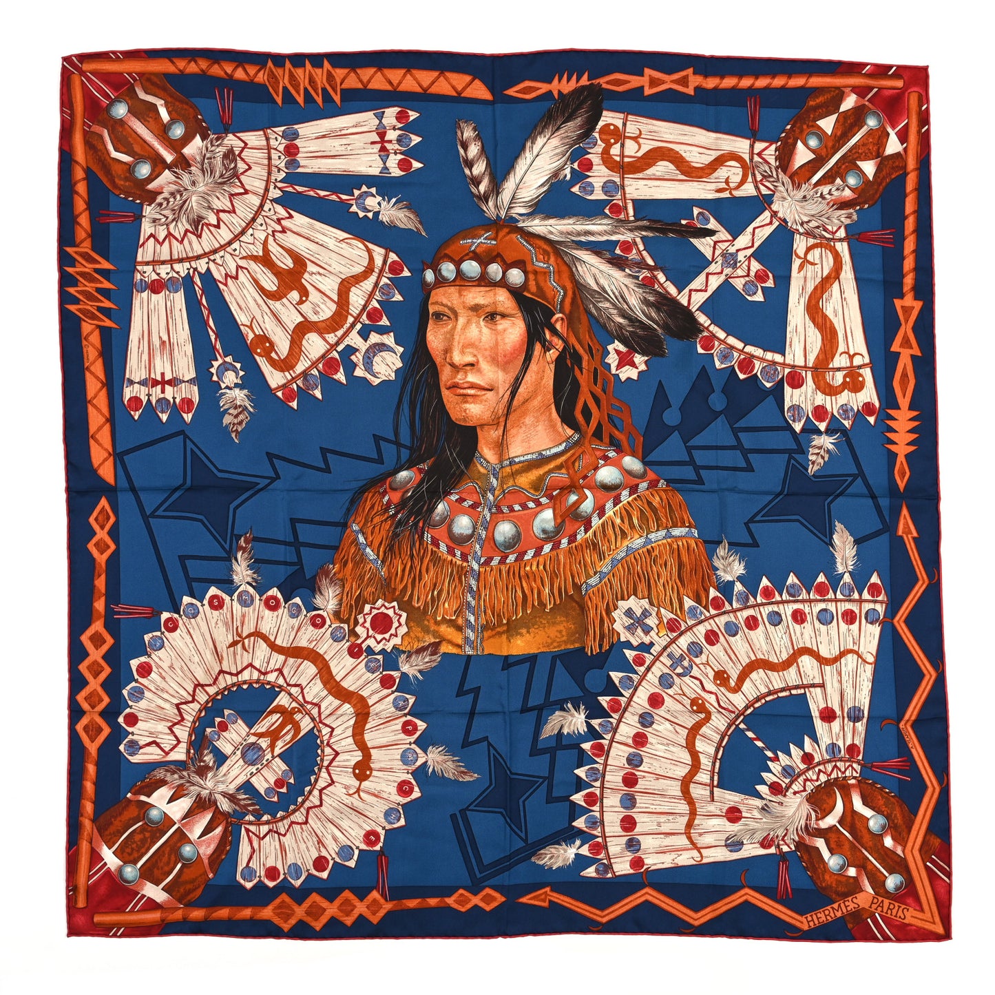 Silk Cosmogonie Apache Scarf 90